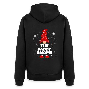 Drôle de drôle de pyjama de famille Gnome - Veste à capuche bio Premium Unisexe - noir - Dos - Nico (187cm)
