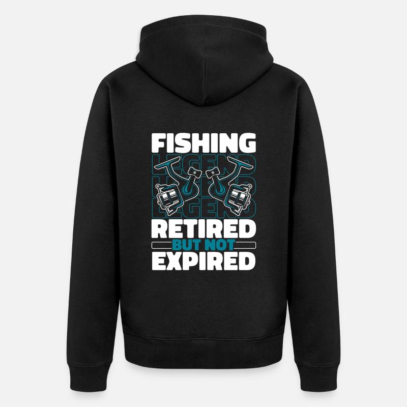 Pêche à la retraite - Veste à capuche bio Premium Unisexe - noir