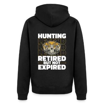 Chasse chasseur chasse à la retraite - Veste à capuche bio Premium Unisexe - noir - Dos - Nico (187cm)