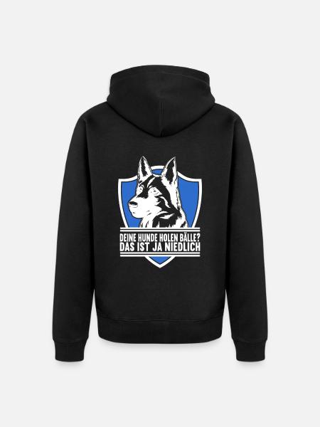 Polizei Polizist - Unisex Premium Bio Zip Hoodie - Schwarz