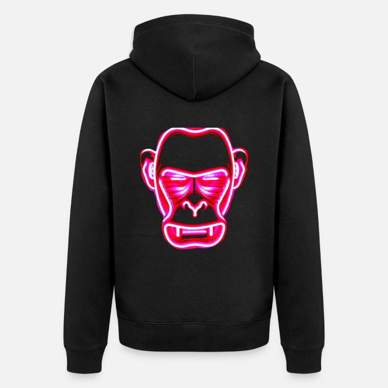 Jeu de singe - Veste à capuche bio Premium Unisexe - noir