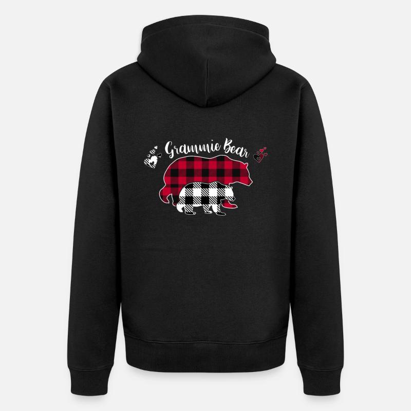 Ours Grammie - Veste à capuche bio Premium Unisexe - noir