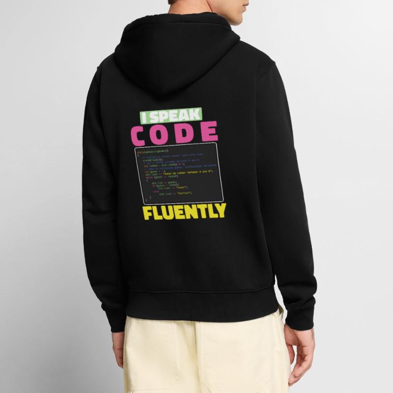 Développeur Coder Programmeur Sarcasme Veste à capuche bio Premium Unisexe