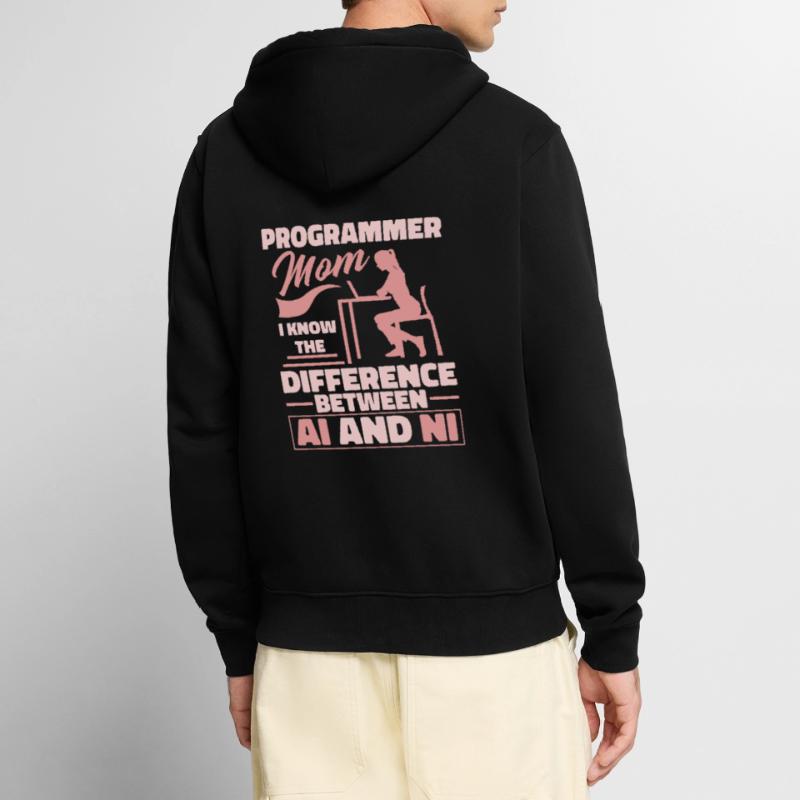 Développeur Coder Programmeur Mama Veste à capuche bio Premium Unisexe