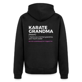 Karaté - Veste à capuche bio Premium Unisexe - noir - Dos - Nico (187cm)