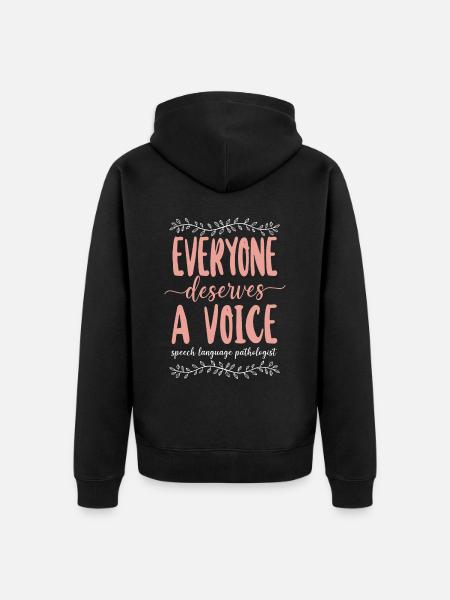 Speech Therapist Therapy Assistant - Unisex Premium Bio Zip Hoodie - Schwarz