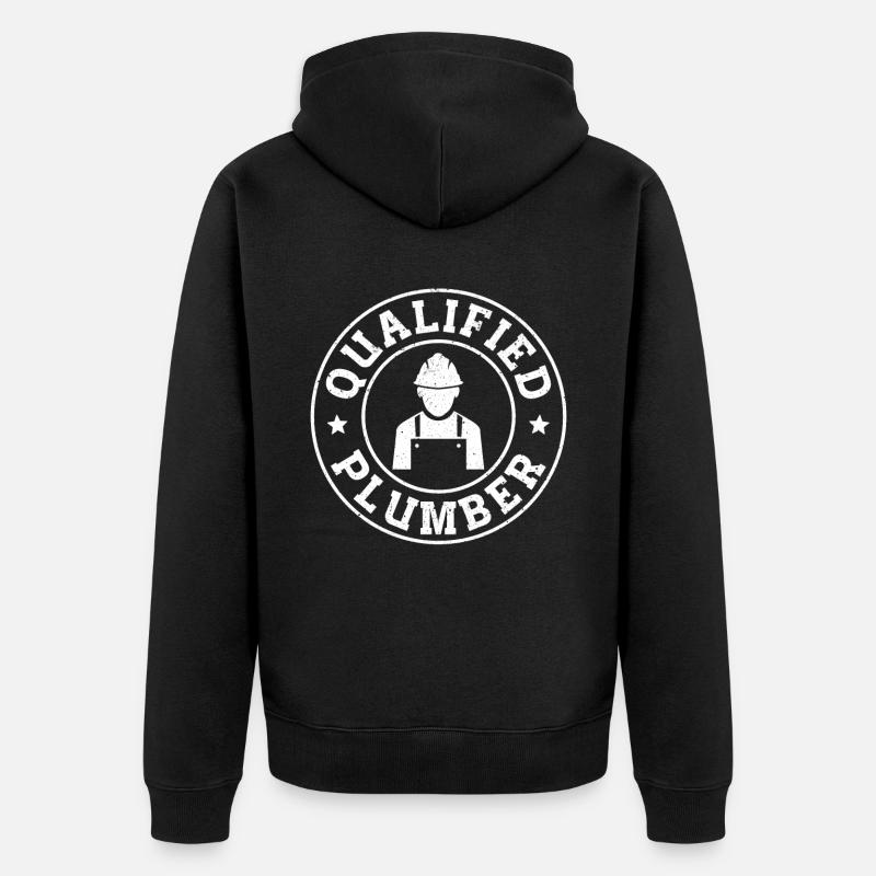 Plombier de construction - Veste à capuche bio Premium Unisexe - noir