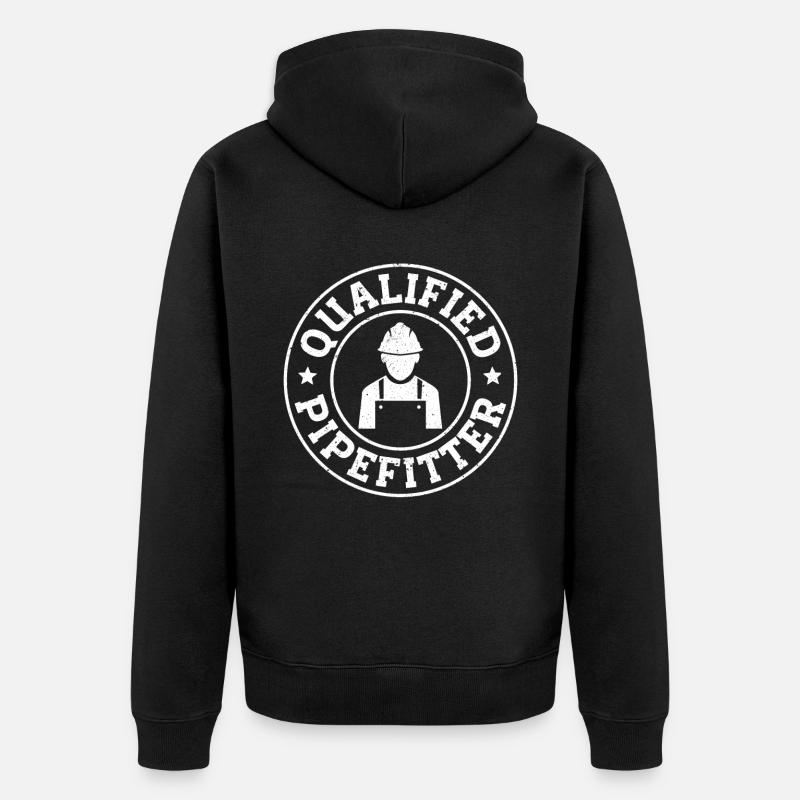 Tuyauteur de construction - Veste à capuche bio Premium Unisexe - noir
