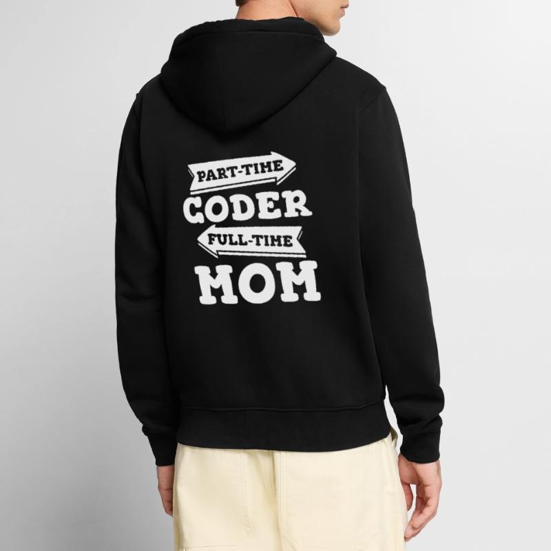 Développeur Coder Programmeur Mama Veste à capuche bio Premium Unisexe
