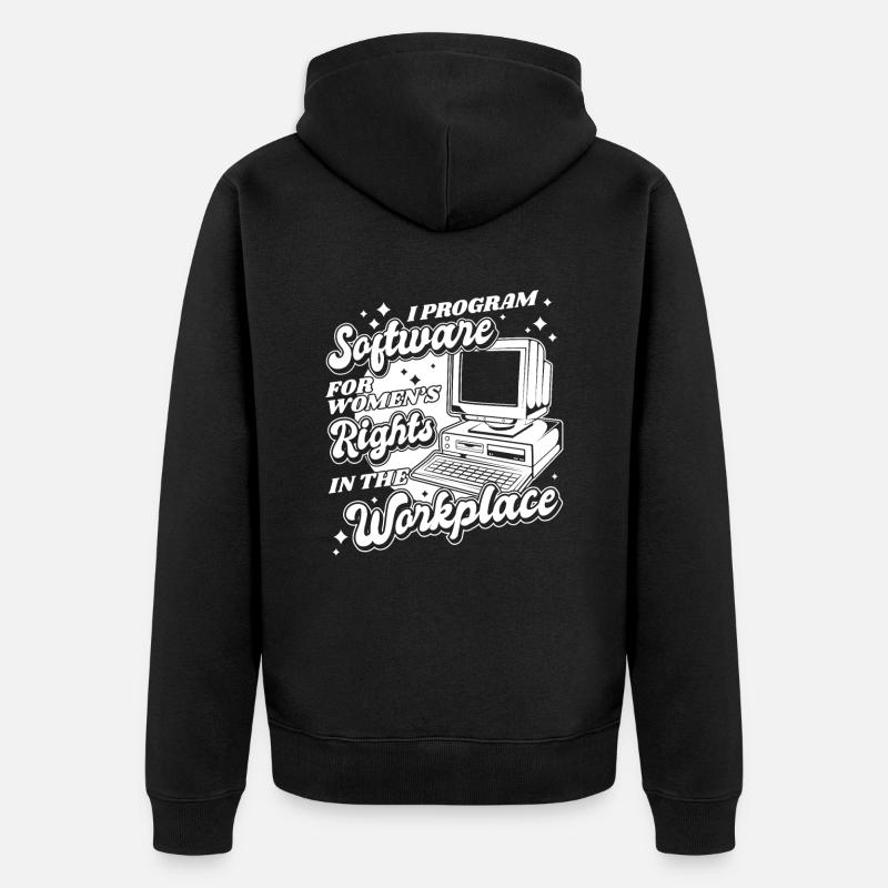 Developer Coder Programmer Computer - Veste à capuche bio Premium Unisexe - noir