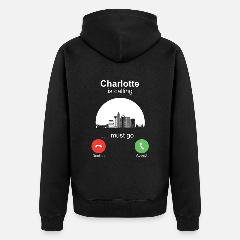 Charlotte vous appelle - Veste à capuche bio Premium Unisexe - noir