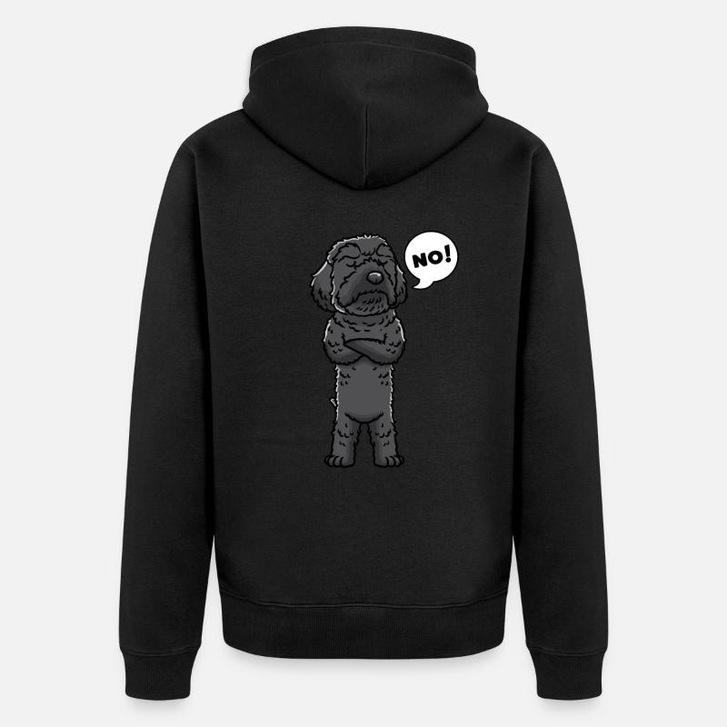 Schnoodle Chien - Veste à capuche bio Premium Unisexe - noir