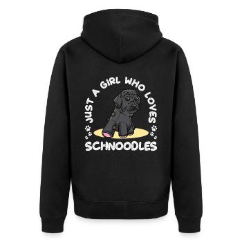 Schnoodle Dog Cuddly Toy - Veste à capuche bio Premium Unisexe - noir - Dos - Nico (187cm)
