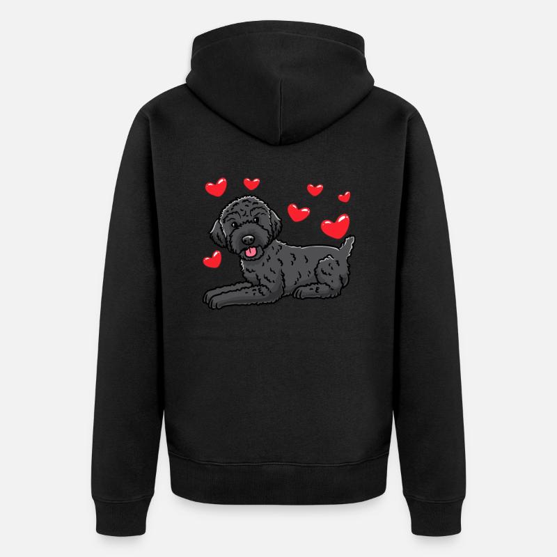Schnoodle Chien - Veste à capuche bio Premium Unisexe - noir