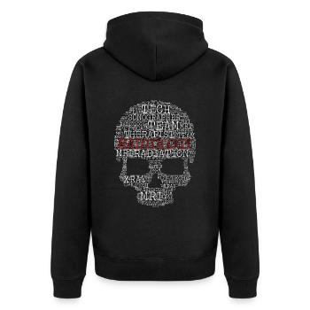 X-ray Tech Radiologie Skull Shape Loves Radiologist - Veste à capuche bio Premium Unisexe - noir - Dos - Nico (187cm)