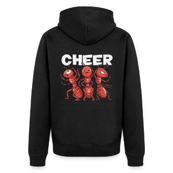 Cheer Ant Design pour les amants de fourmis Tante Tante - Veste à capuche bio Premium Unisexe - noir - Dos - Nico (187cm)