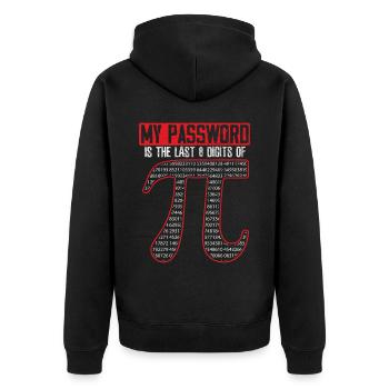 Professeur de mathématiques Math Professeur de Mathématicien Pi Day - Veste à capuche bio Premium Unisexe - noir - Dos - Nico (187cm)