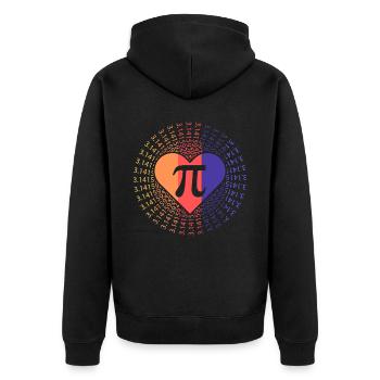Professeur de mathématiques Math Professeur de Mathématicien Pi Day - Veste à capuche bio Premium Unisexe - noir - Dos - Nico (187cm)