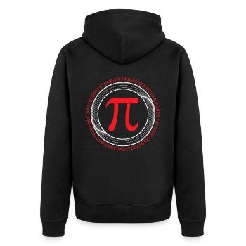 Professeur de mathématiques Math Professeur de Mathématicien Pi Day - Veste à capuche bio Premium Unisexe - noir - Dos - Nico (187cm)