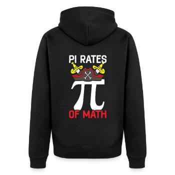Taux Pi de Math Instructor Math Geek Pi Day - Veste à capuche bio Premium Unisexe - noir - Dos - Nico (187cm)