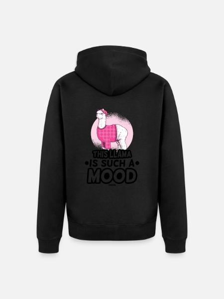 Alpaka - Unisex Premium Bio Zip Hoodie - Schwarz