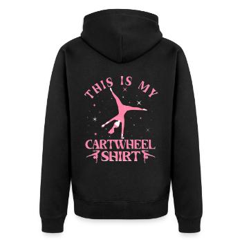 Pourquoi marcher quand vous pouvez rouler - Veste à capuche bio Premium Unisexe - noir - Dos - Nico (187cm)