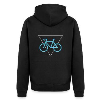 Bicyclette - Veste à capuche bio Premium Unisexe - noir - Dos - Nico (187cm)