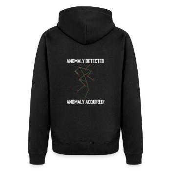 Ghost Hunter, compteur EMF, caméra thermique - Veste à capuche bio Premium Unisexe - noir - Dos - Nico (187cm)