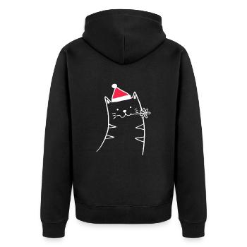 Chapeau de Noël pour chat Noël Sweet Xmax - Veste à capuche bio Premium Unisexe - noir - Dos - Nico (187cm)