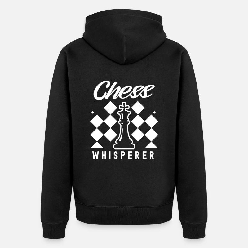 Joueur d’échecs Chess Whisperer - Veste à capuche bio Premium Unisexe - noir