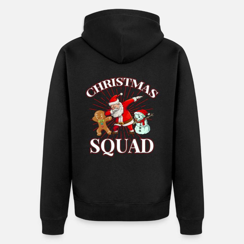 Équipe de Noël - Veste à capuche bio Premium Unisexe - noir