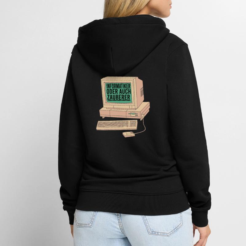 informatiker Informatik Computer Programmierer Unisex Premium Bio Zip Hoodie