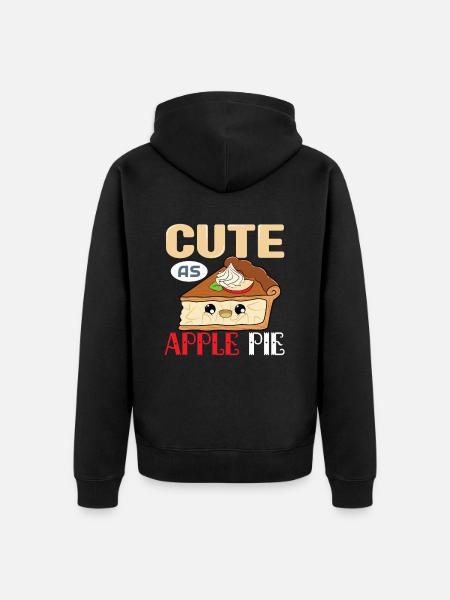 Apple pie - Unisex Premium Organic Zip Hoodie - black