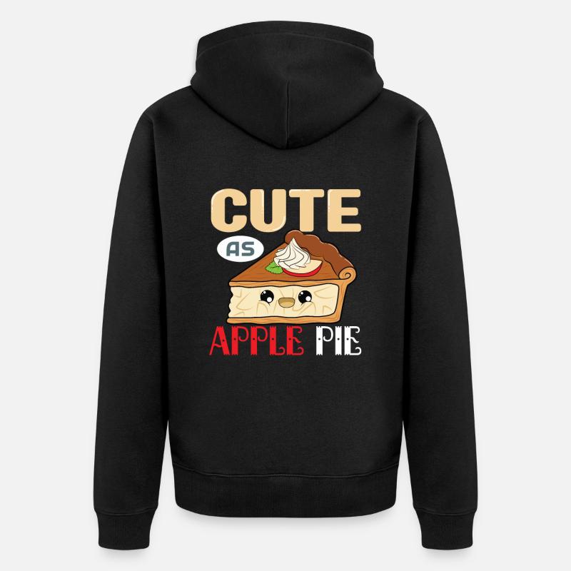 Tarte aux pommes - Veste à capuche bio Premium Unisexe - noir