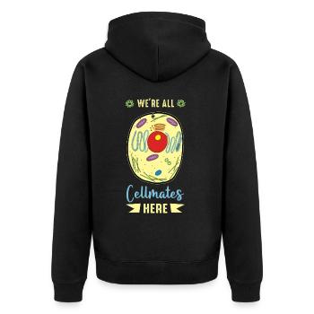Microbiology, organism, biotechnology - Unisex Premium Organic Zip Hoodie - black - Back - Nico (187cm)
