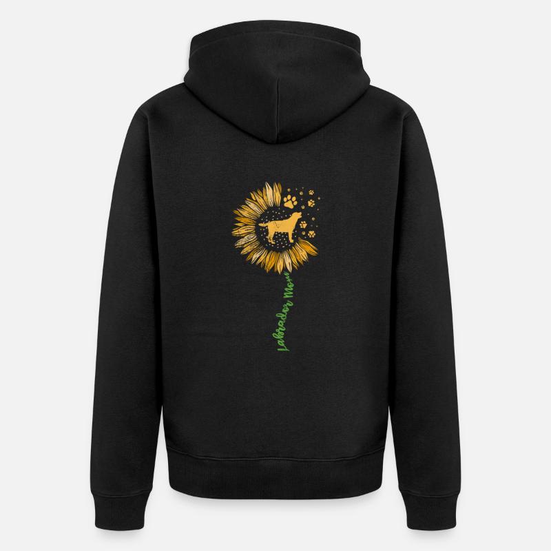 Mère Labrador - Veste à capuche bio Premium Unisexe - noir