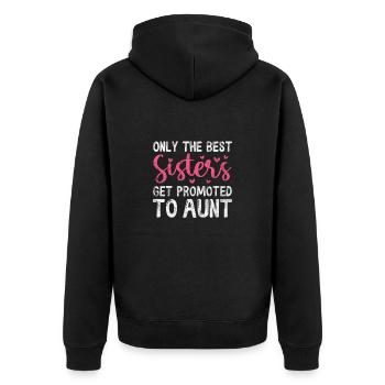 Soeur Frère Frères et sœurs Cadeau de famille - Veste à capuche bio Premium Unisexe - noir - Dos - Nico (187cm)