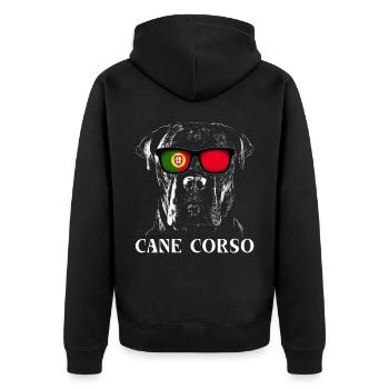 Cane Corso Portugal - Veste à capuche bio Premium Unisexe - noir - Dos - Nico (187cm)