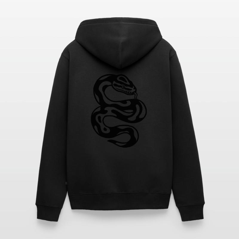 Puffer python snake Unisex Premium Organic Zip Hoodie