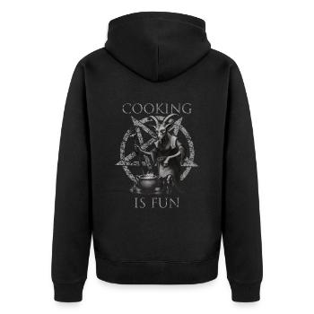 Cuisiner est Fun Goth - Veste à capuche bio Premium Unisexe - noir - Dos - Nico (187cm)