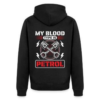Car Mechanic Car Tuning, Racing Car, Technician - Unisex Premium Organic Zip Hoodie - black - Back - Nico (187cm)