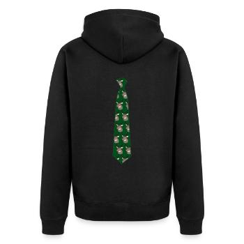 Cravate Deer Liens - Veste à capuche bio Premium Unisexe - noir - Dos - Nico (187cm)