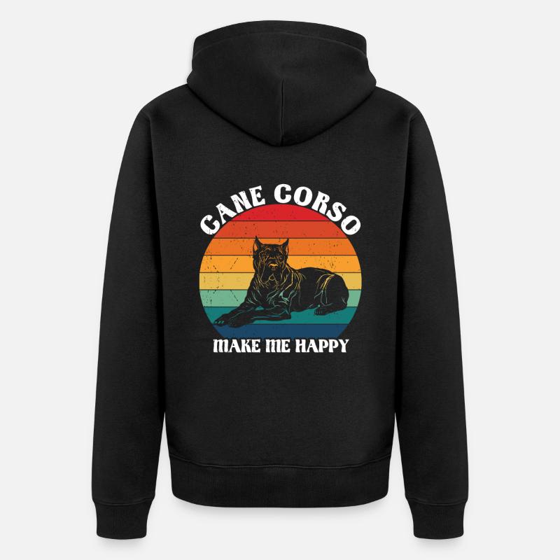 Cane corso - Veste à capuche bio Premium Unisexe - noir