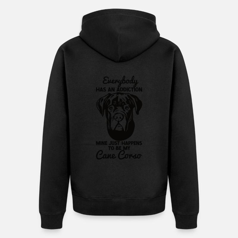 Cane Corso - Unisex Premium Bio Zip Hoodie - Schwarz