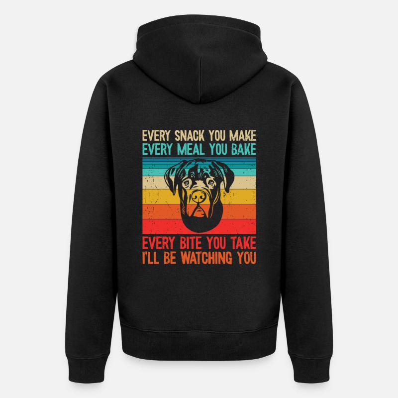Cane Corso - Unisex Premium Bio Zip Hoodie - Schwarz