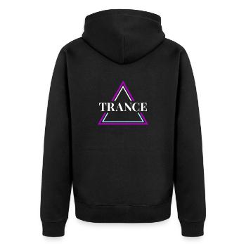Trance House Party EDM Festival Goa Electro Rave - Veste à capuche bio Premium Unisexe - noir - Dos - Nico (187cm)