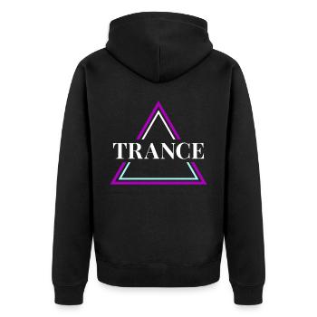 Trance House Party EDM Festival Goa Electro Rave - Veste à capuche bio Premium Unisexe - noir - Dos - Nico (187cm)