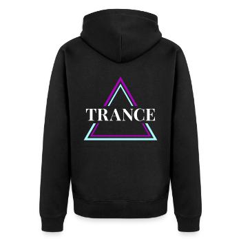 Trance House Party EDM Festival Goa Electro Rave - Veste à capuche bio Premium Unisexe - noir - Dos - Nico (187cm)