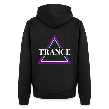 Trance House Party EDM Festival Goa Electro Rave - Veste à capuche bio Premium Unisexe - noir - Dos - Nico (187cm)