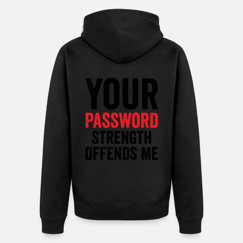 Cybersecurity Computersicherheit Cybersecurity - Unisex Premium Bio Zip Hoodie - Schwarz